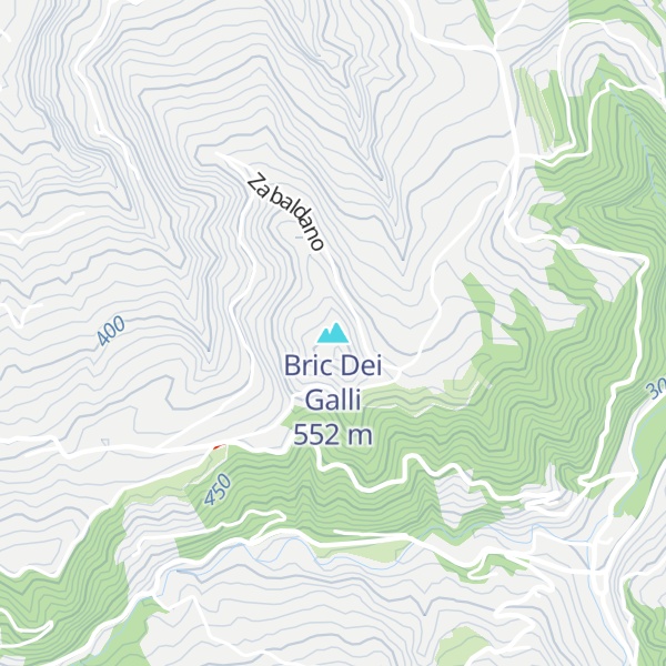 Map of Bric Dei Galli