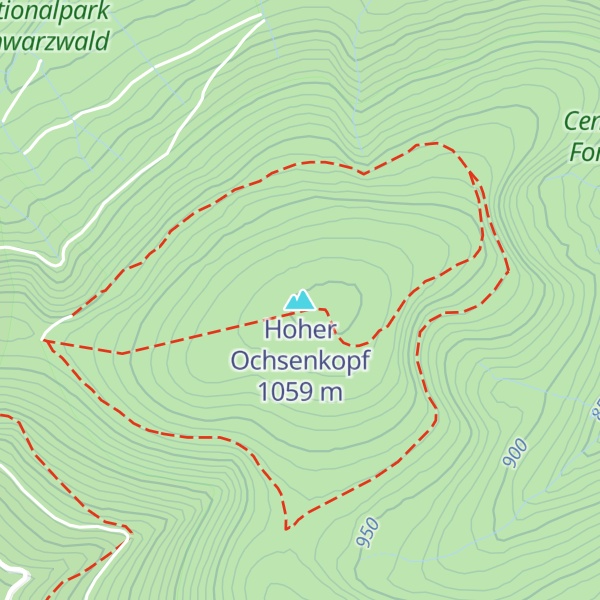 Map of Hoher Ochsenkopf