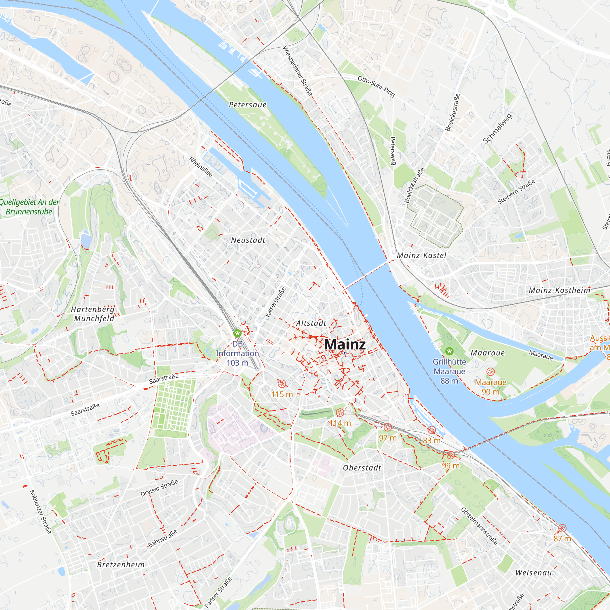 Touristeninformation map