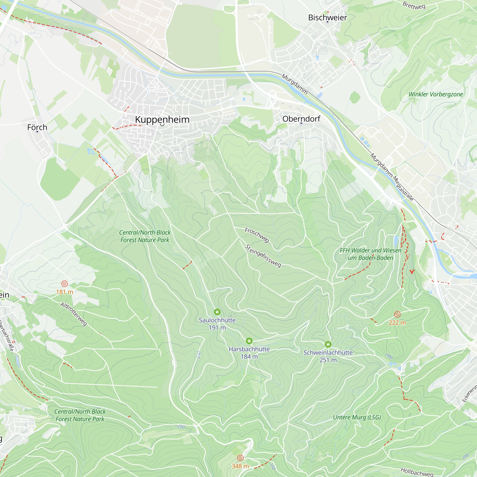 Hirschackerhütte map
