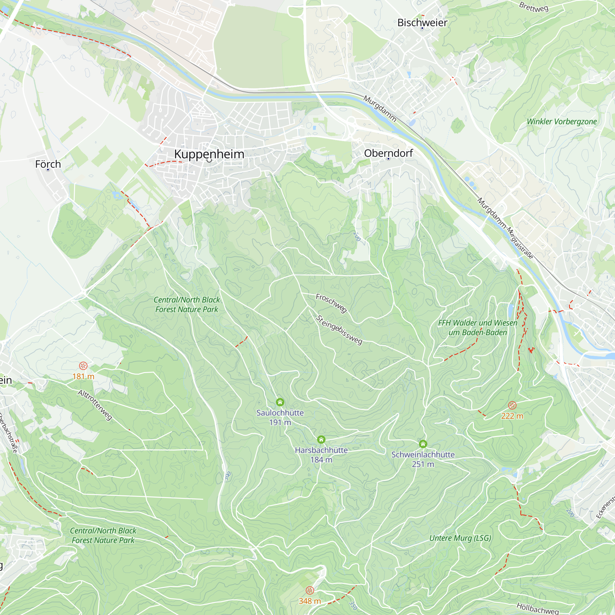 Hirschackerhütte map