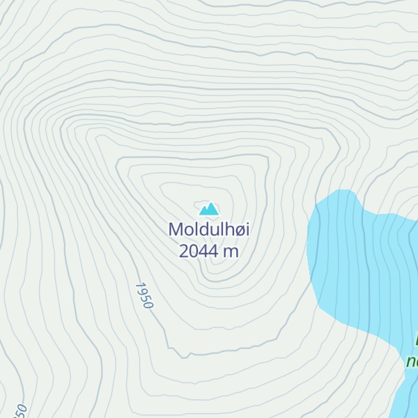 Map of Moldulhøi