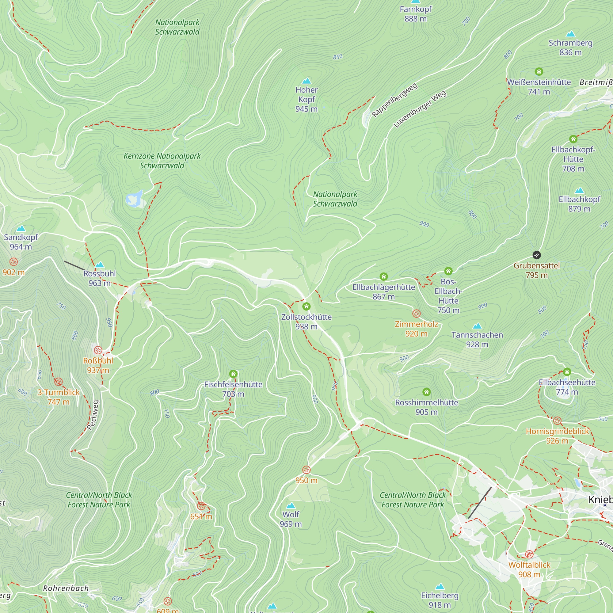 Zollstockhütte map