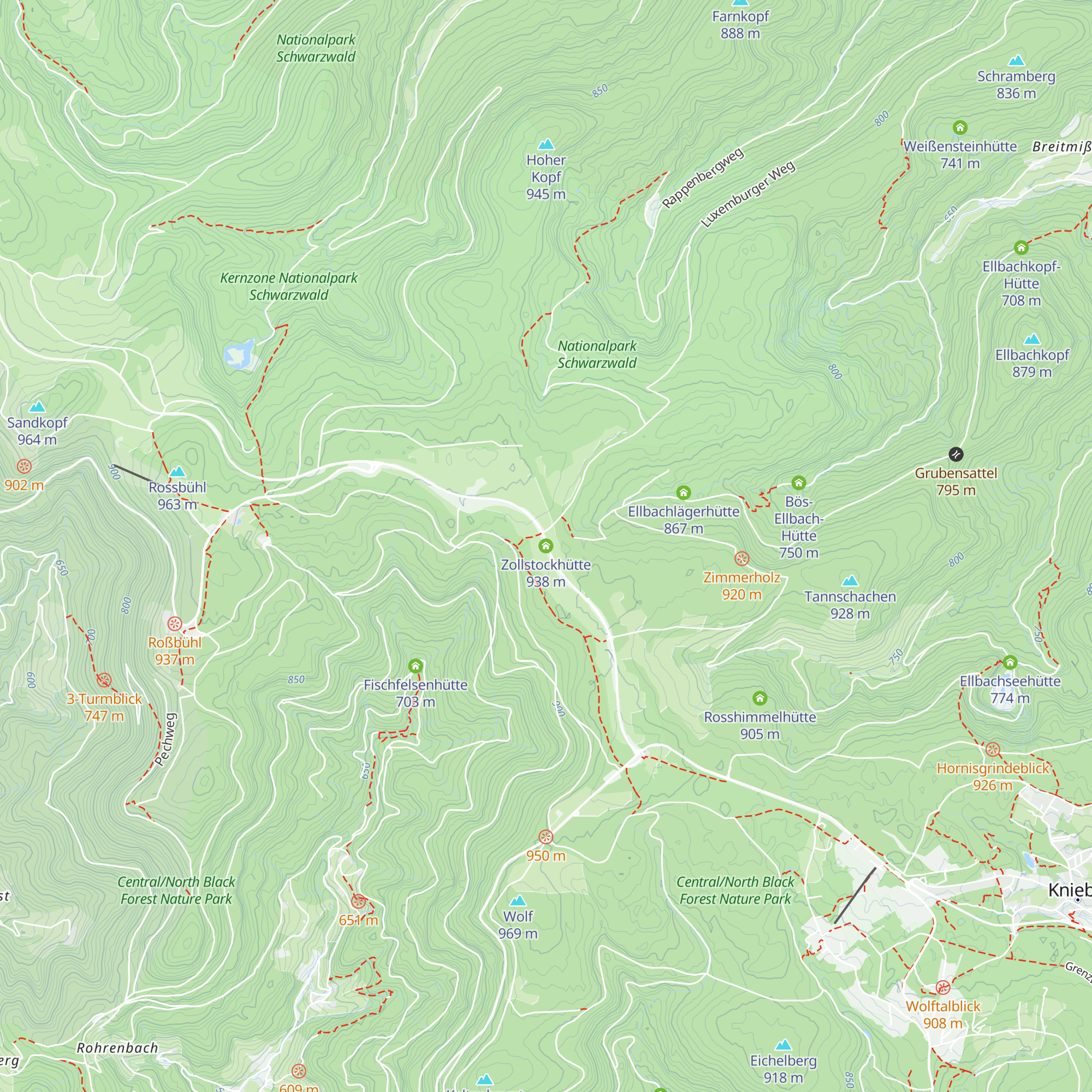 Zollstockhütte map