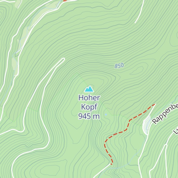 Map of Hoher Kopf