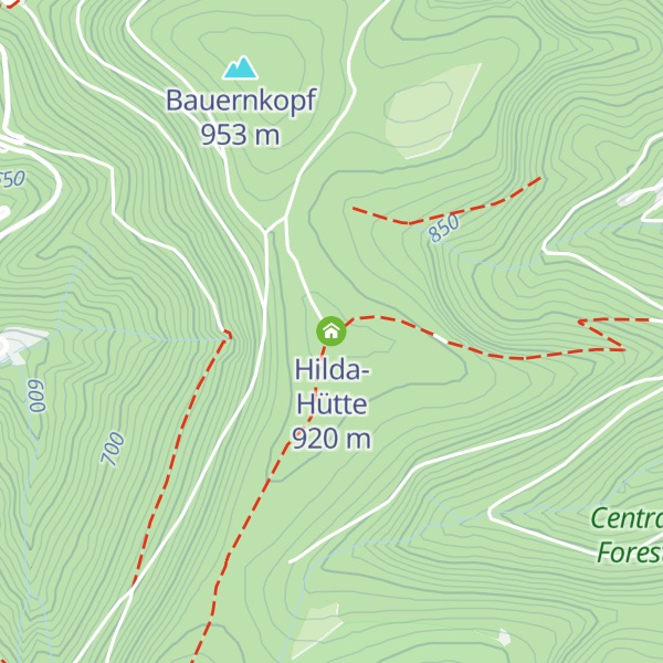 Map of Hilda-Hütte