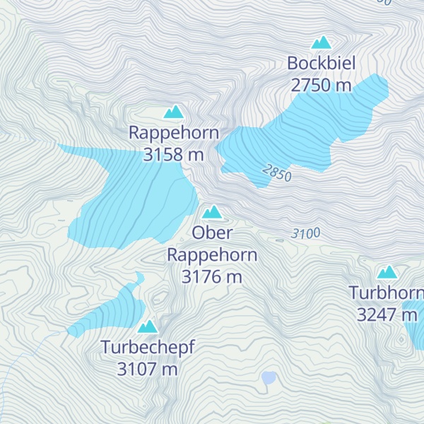 Map of Ober Rappehorn