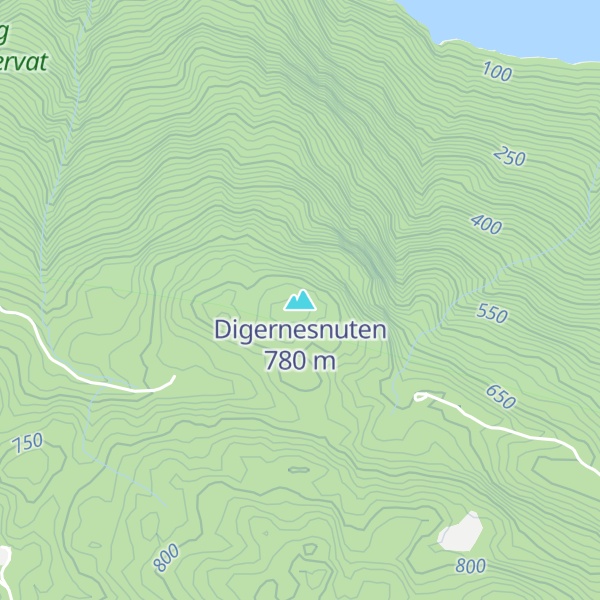 Map of Digernesnuten