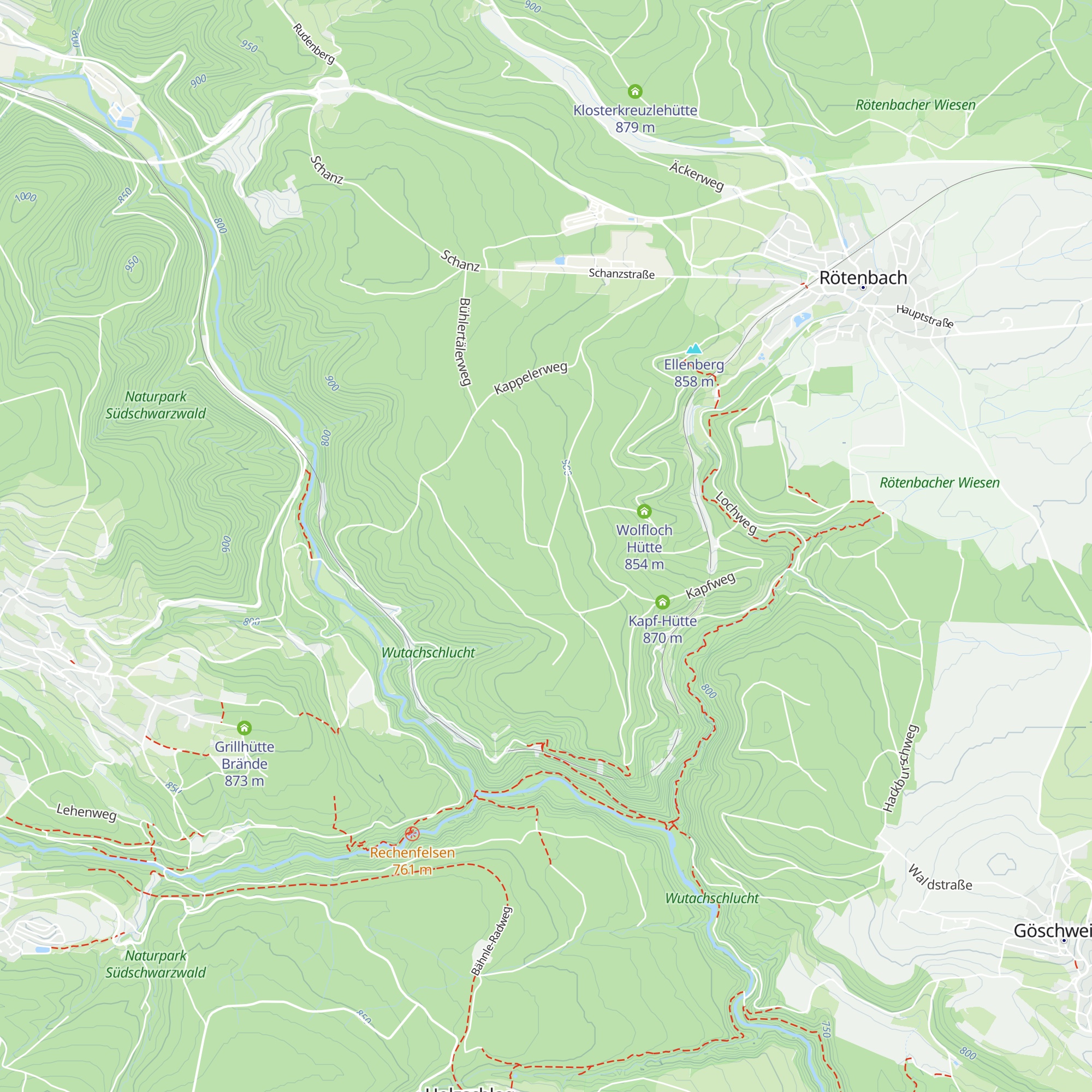 Gatterwald-Hütte map
