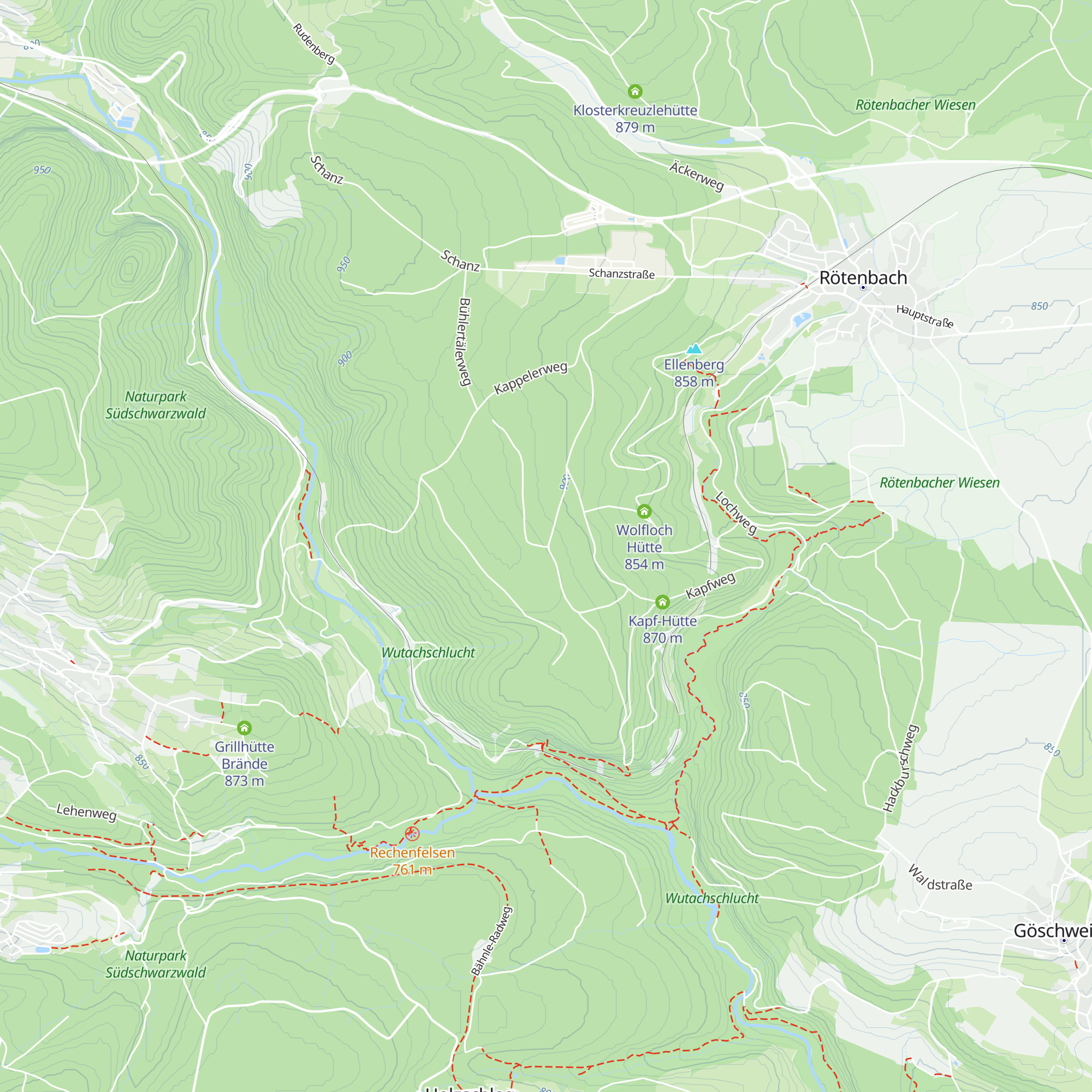 Gatterwald-Hütte map