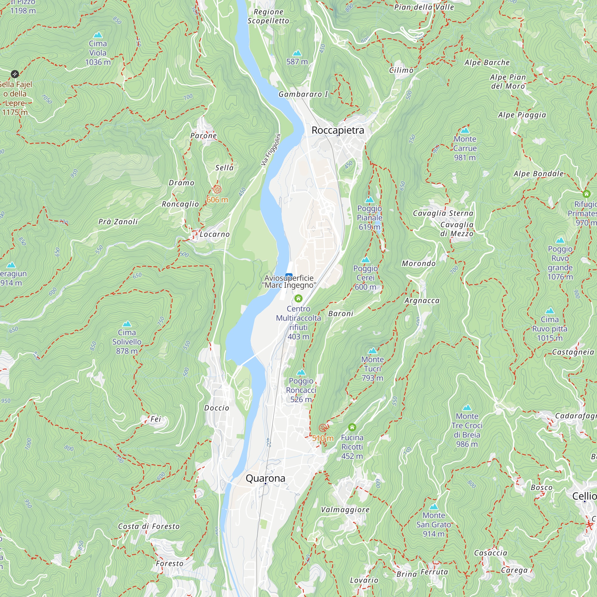 Centro Multiraccolta rifiuti map