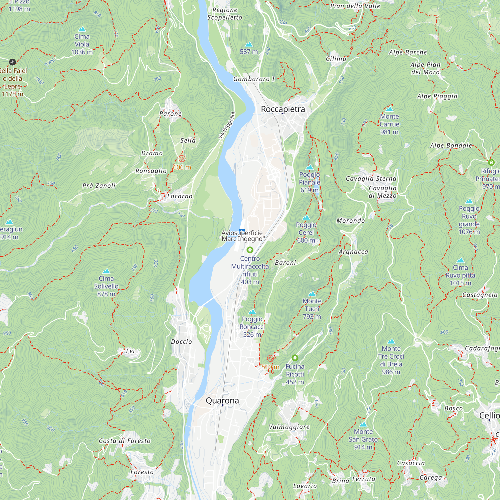 Centro Multiraccolta rifiuti map