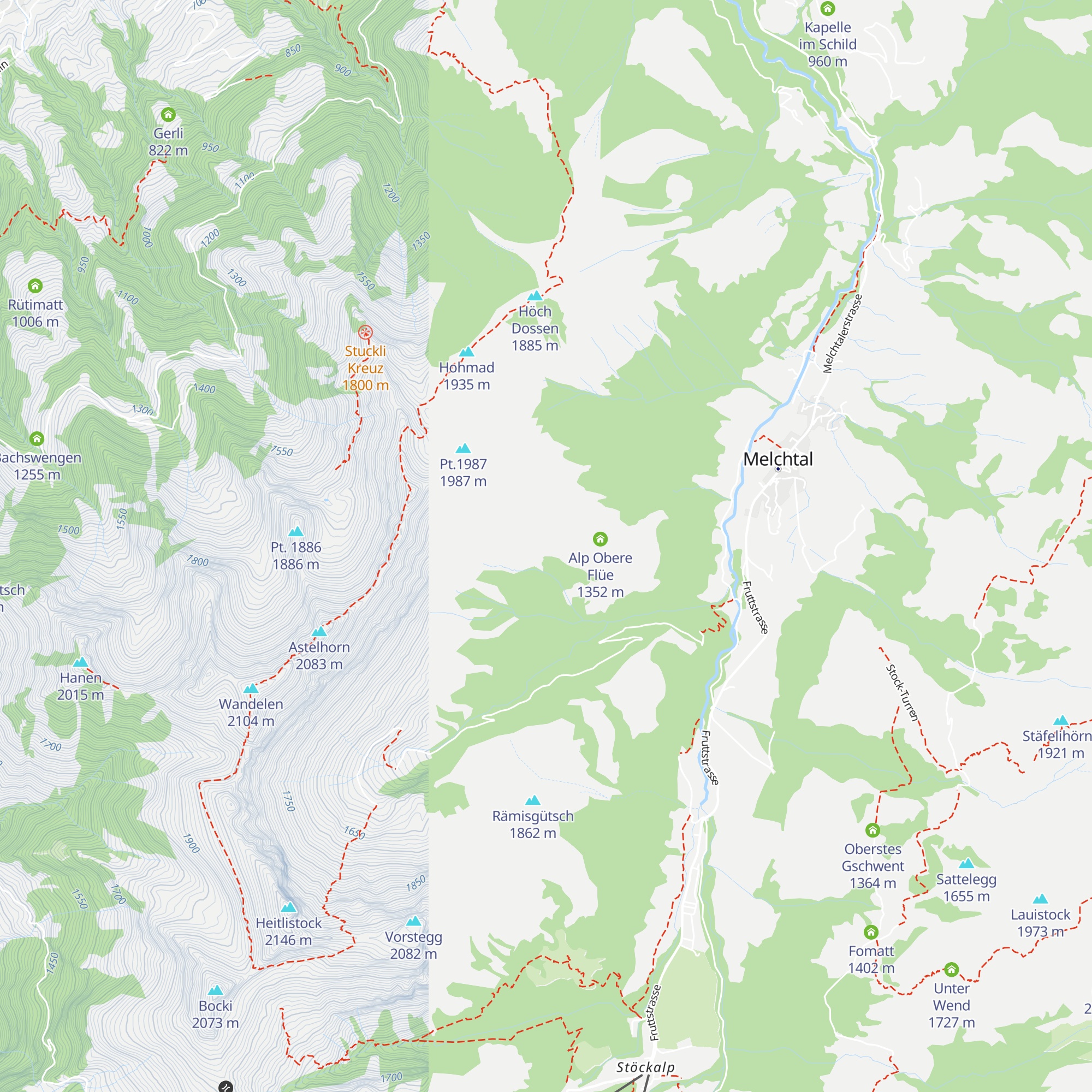 Hinterflüe map