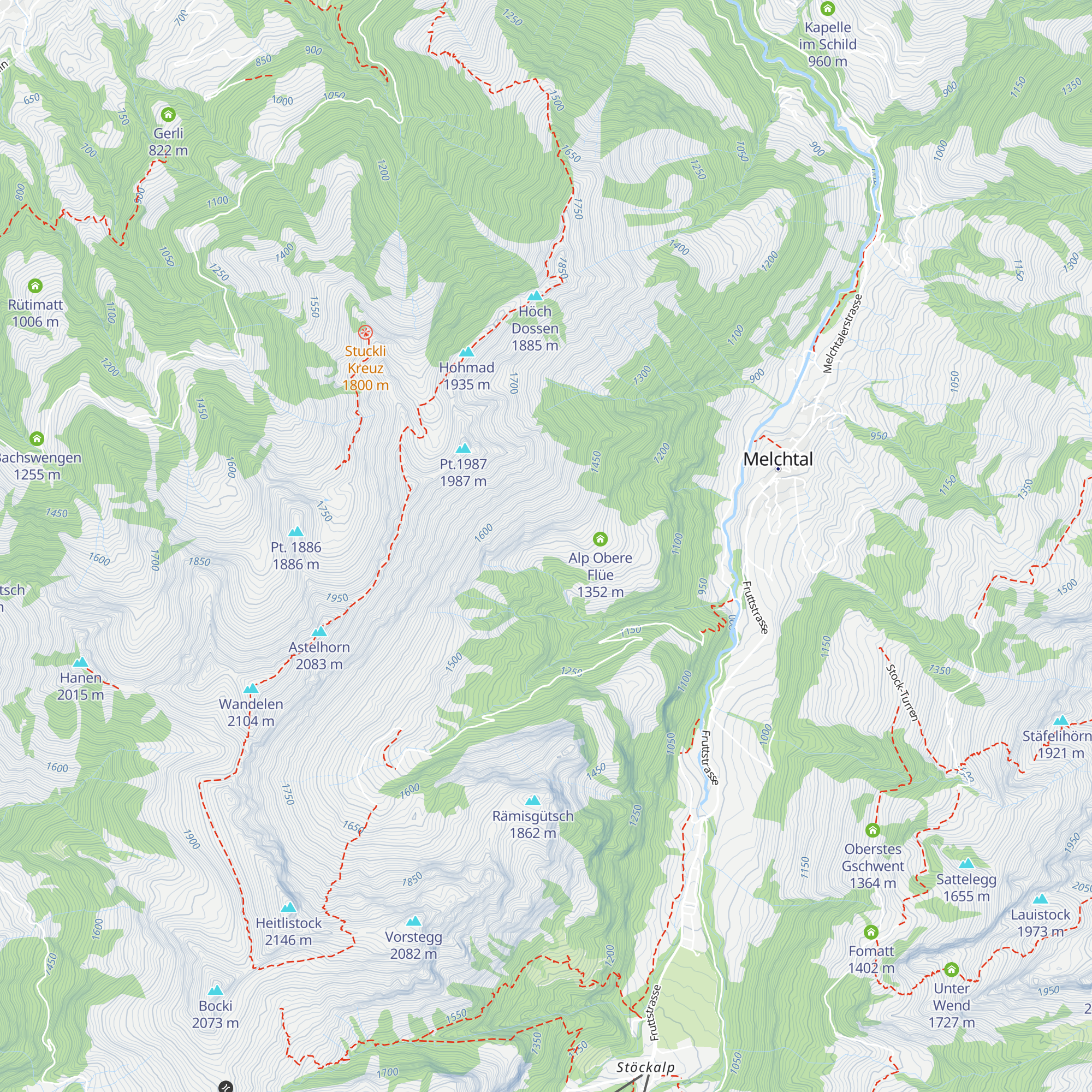Hinterflüe map