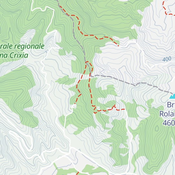 Map of Bric Rossani