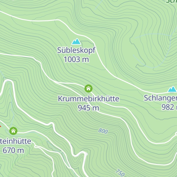 Map of Krummebirkhütte