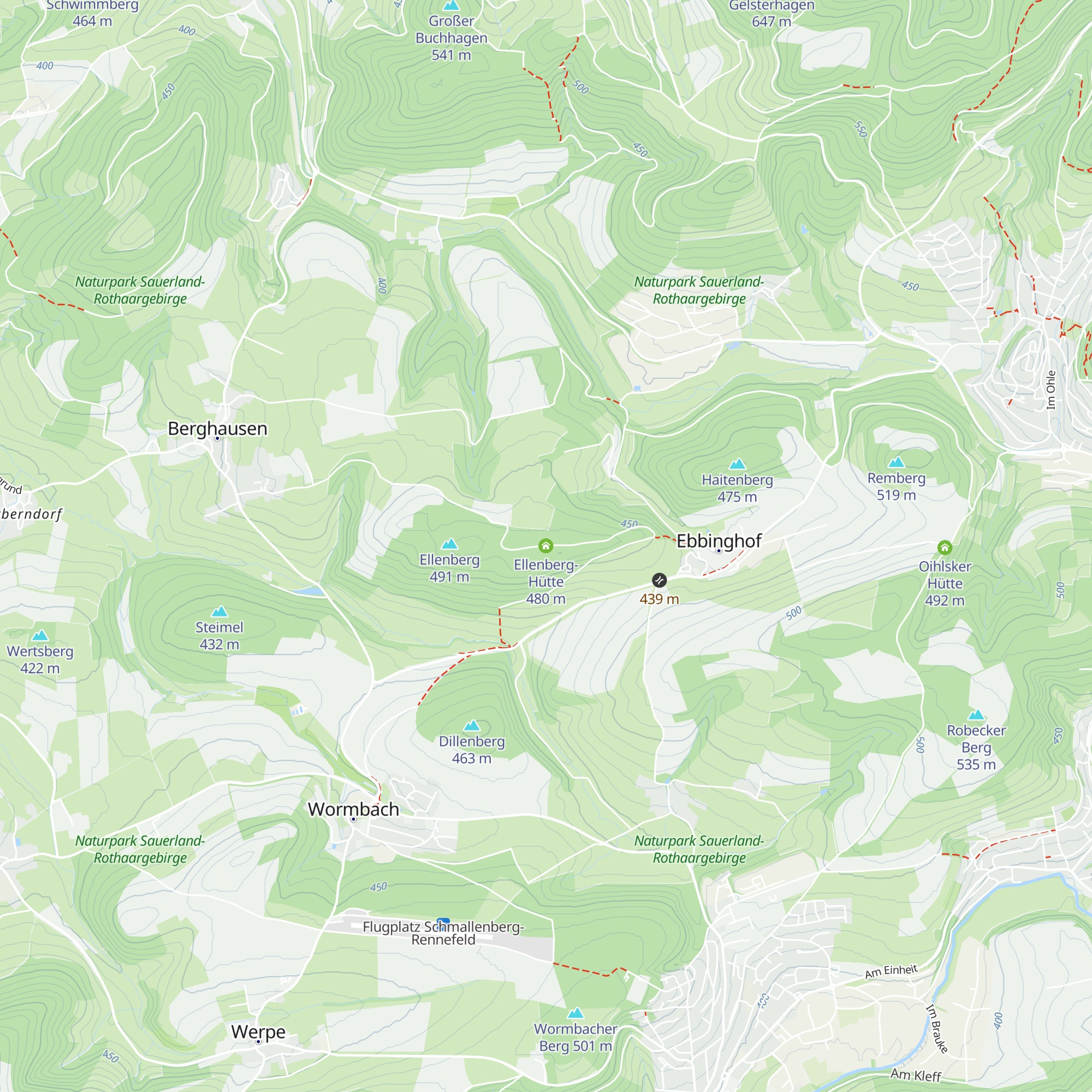 Ellenberg-Hütte map