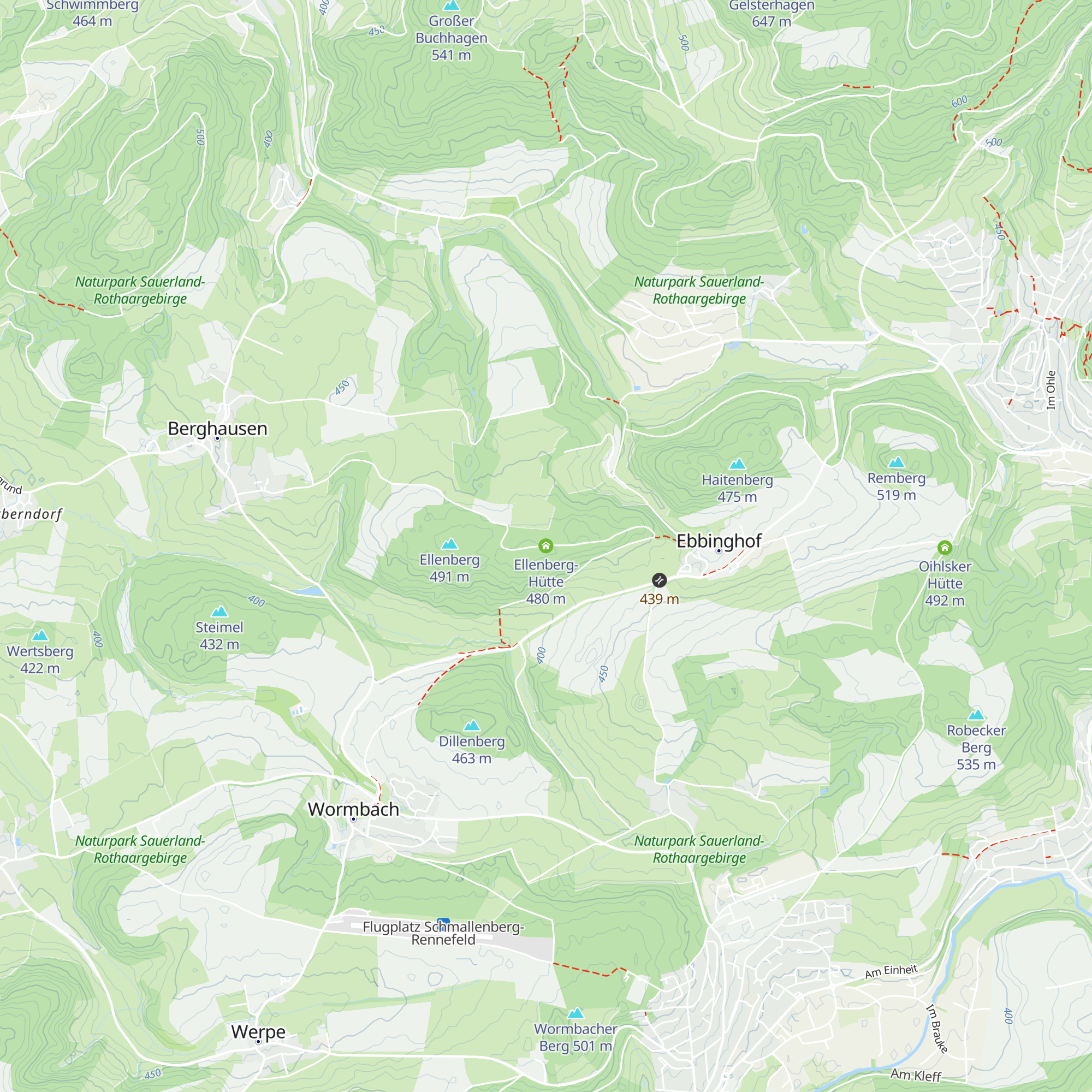 Ellenberg-Hütte map