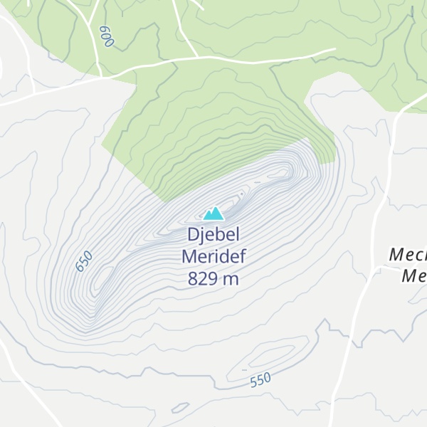 Map of Djebel Meridef