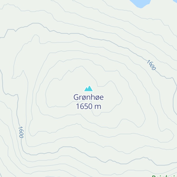 Map of Grønhøe