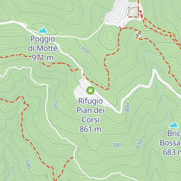 Map of Rifugio Pian dei Corsi