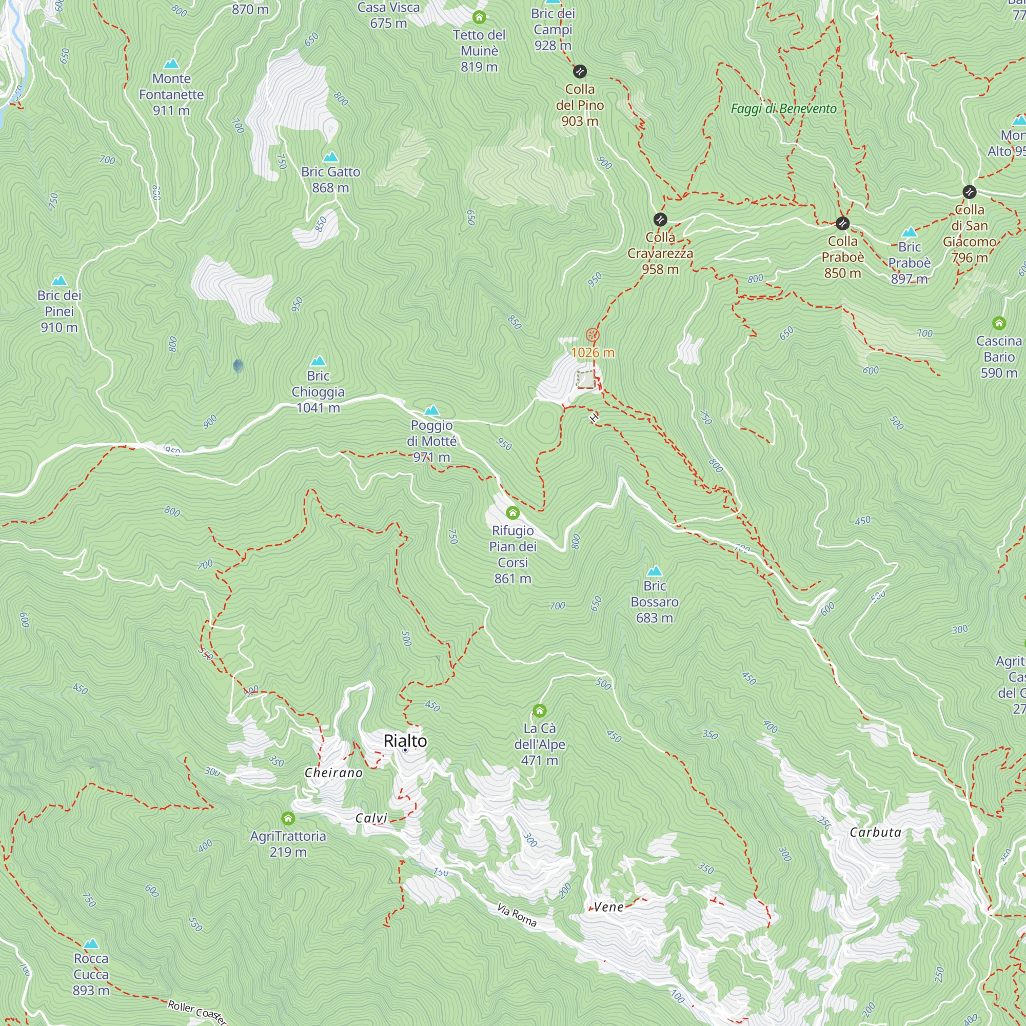 Rifugio Pian dei Corsi map