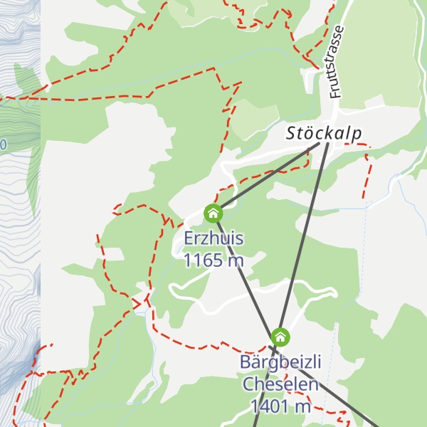 Map of Erzhuis