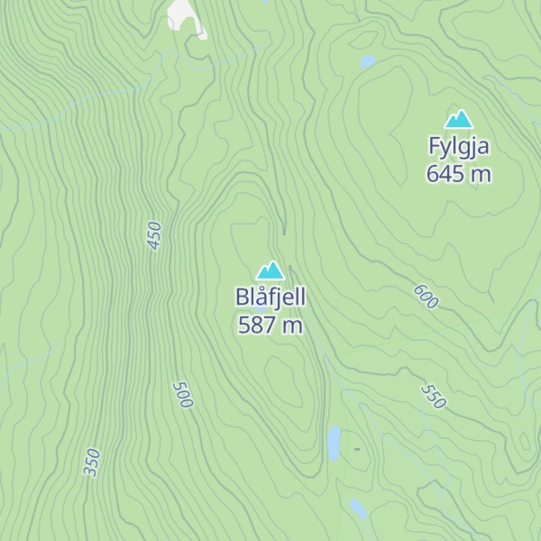 Map of Blåfjell