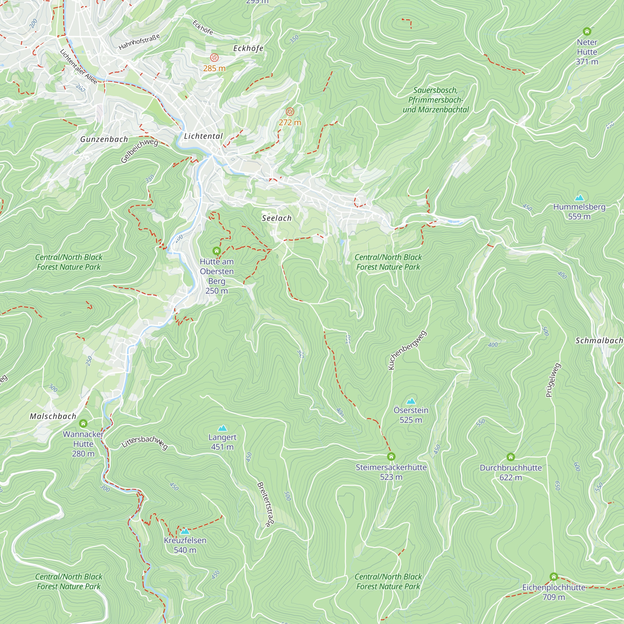 Bußackerhütte map