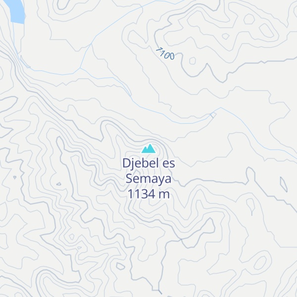 Map of Djebel es Semaya