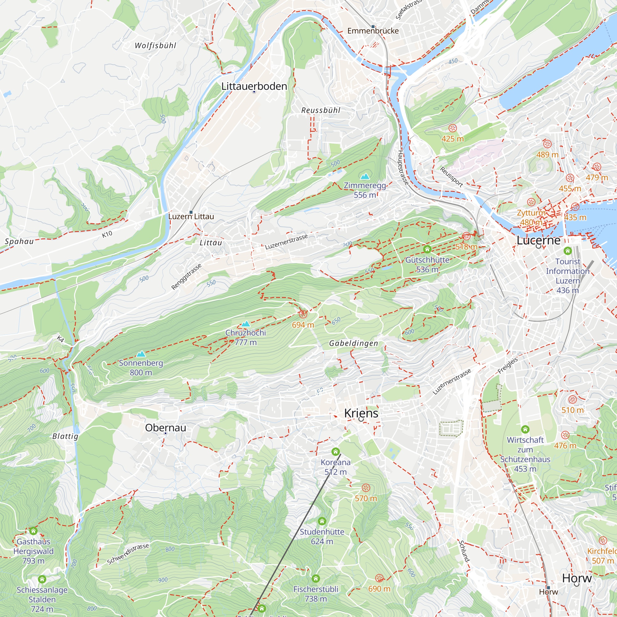 Hotel Sonnenberg map