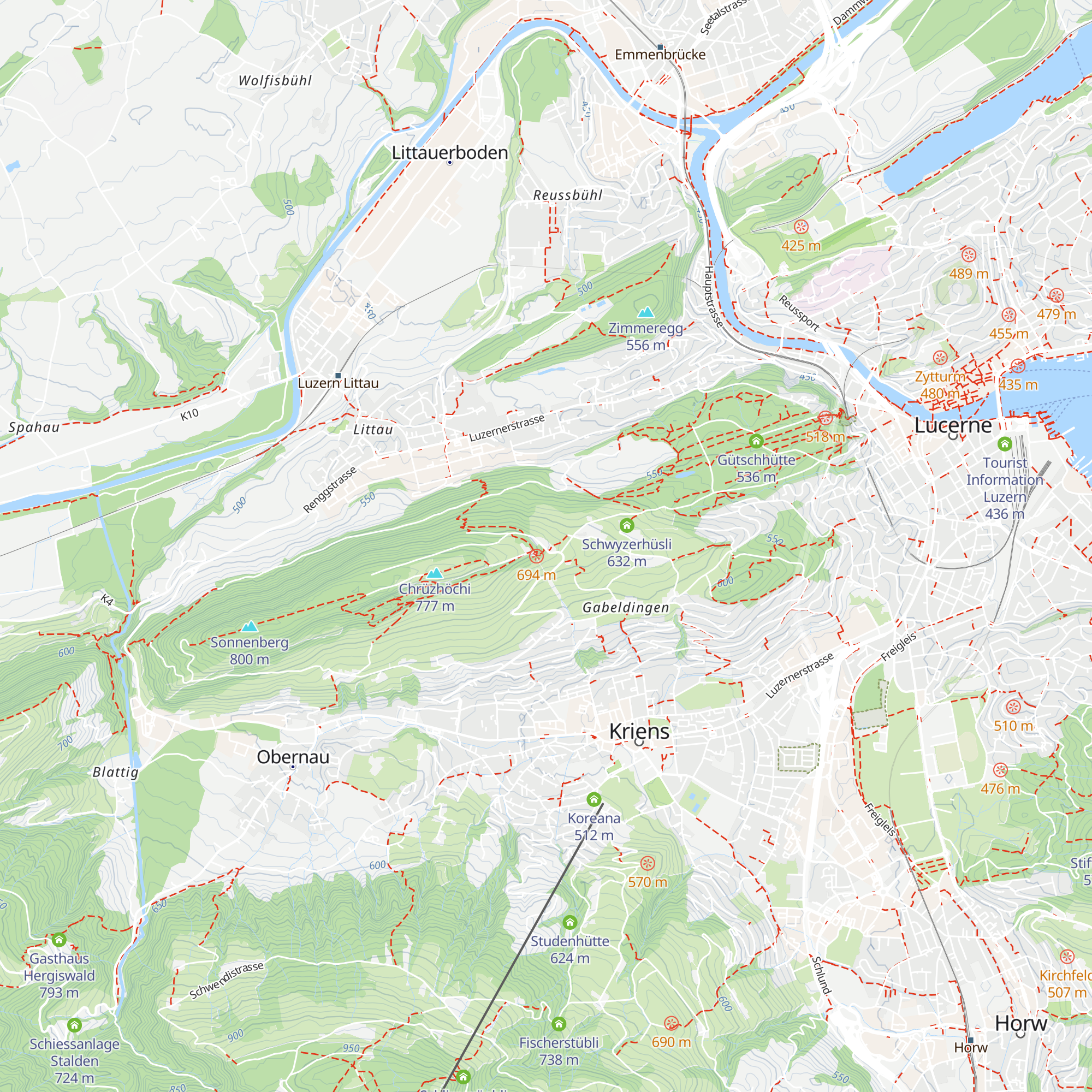 Hotel Sonnenberg map