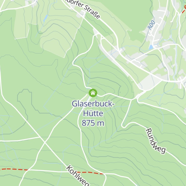 Map of Glaserbuck-Hütte