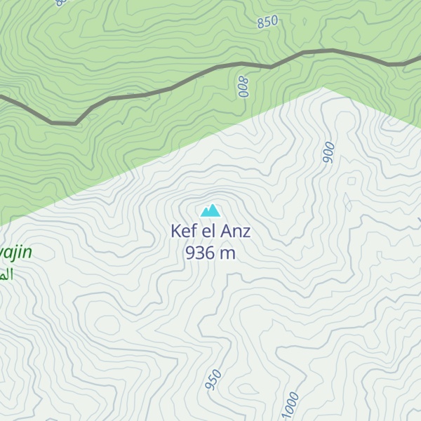 Map of Kef el Anz