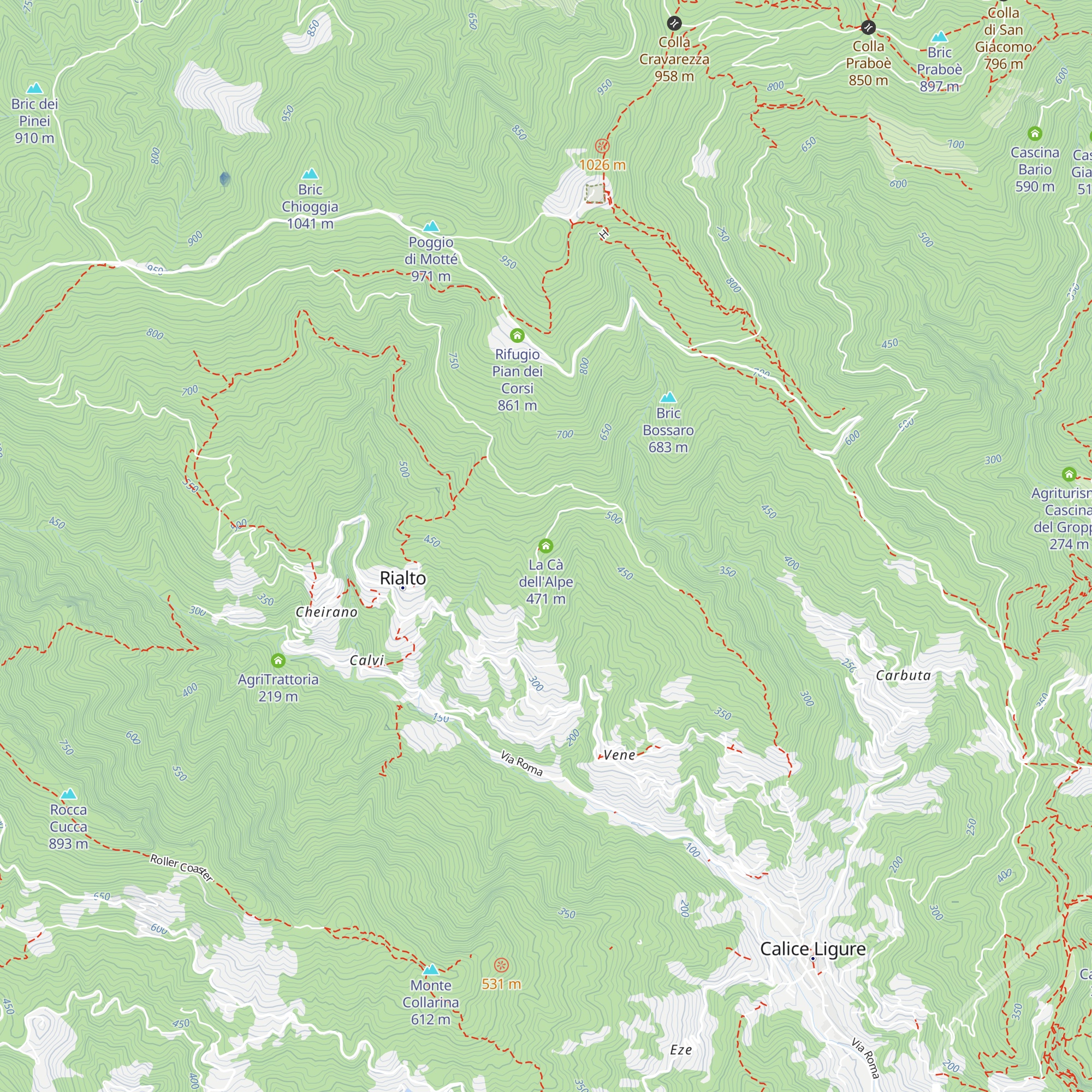La Cà dell'Alpe map