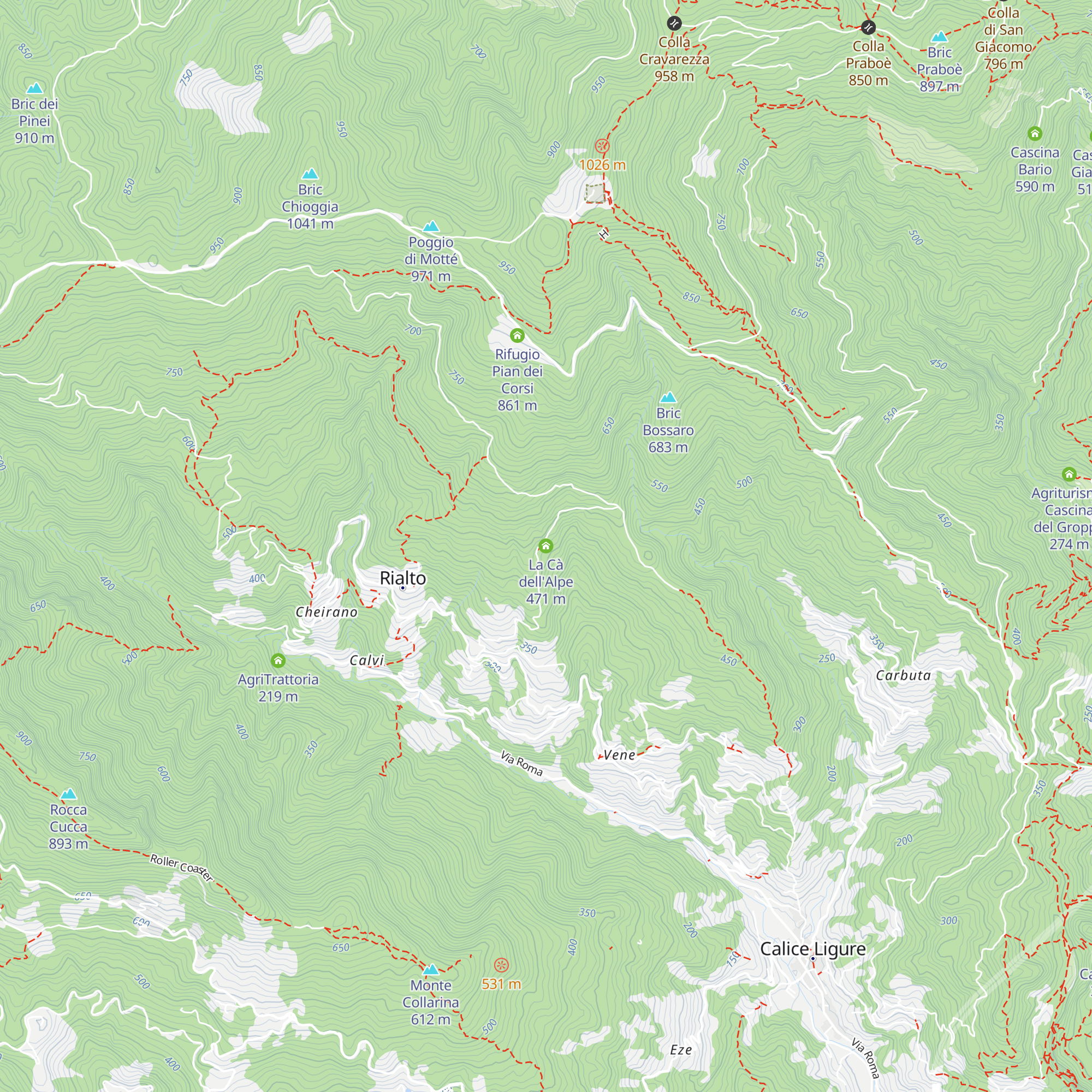 La Cà dell'Alpe map