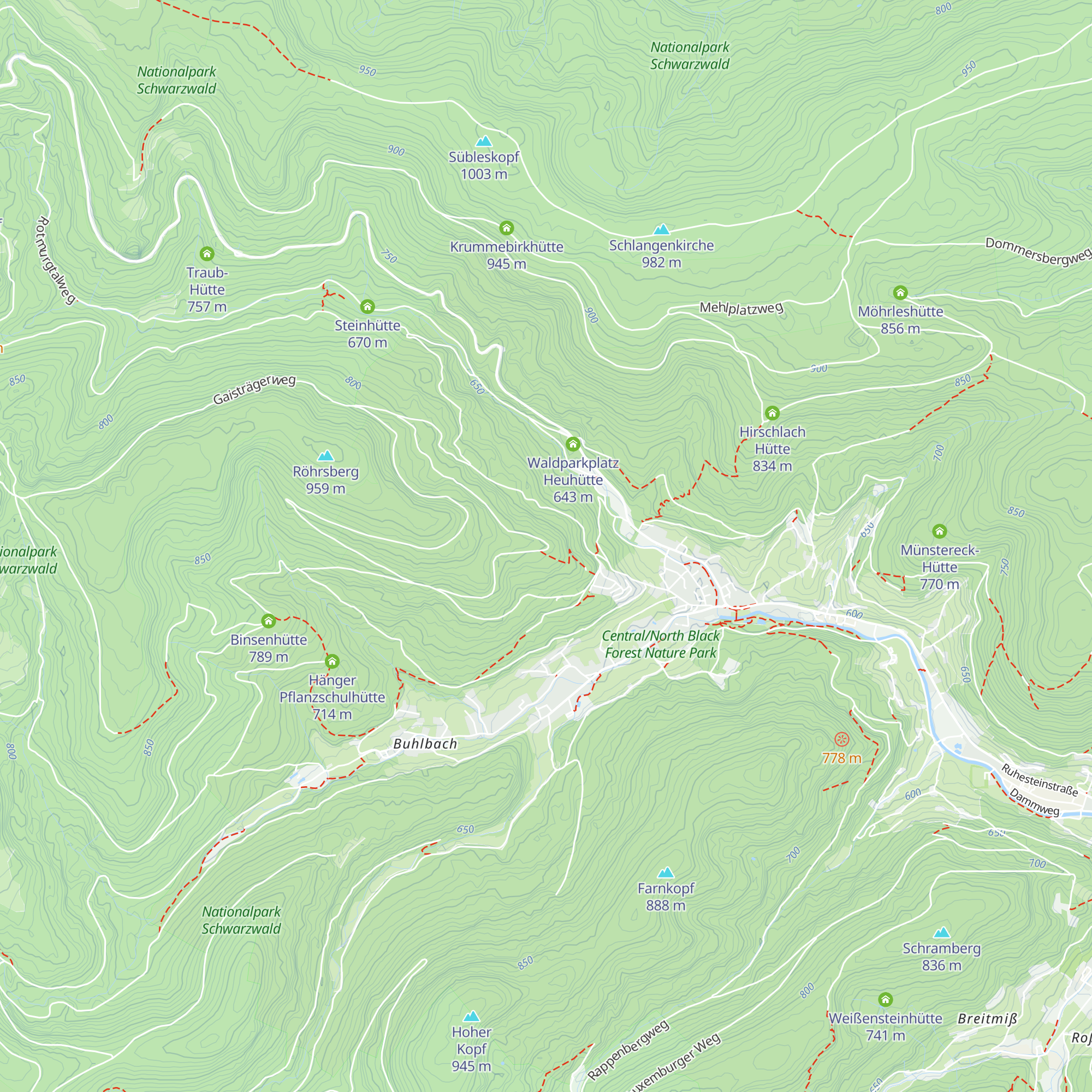 Wolkenhütte map