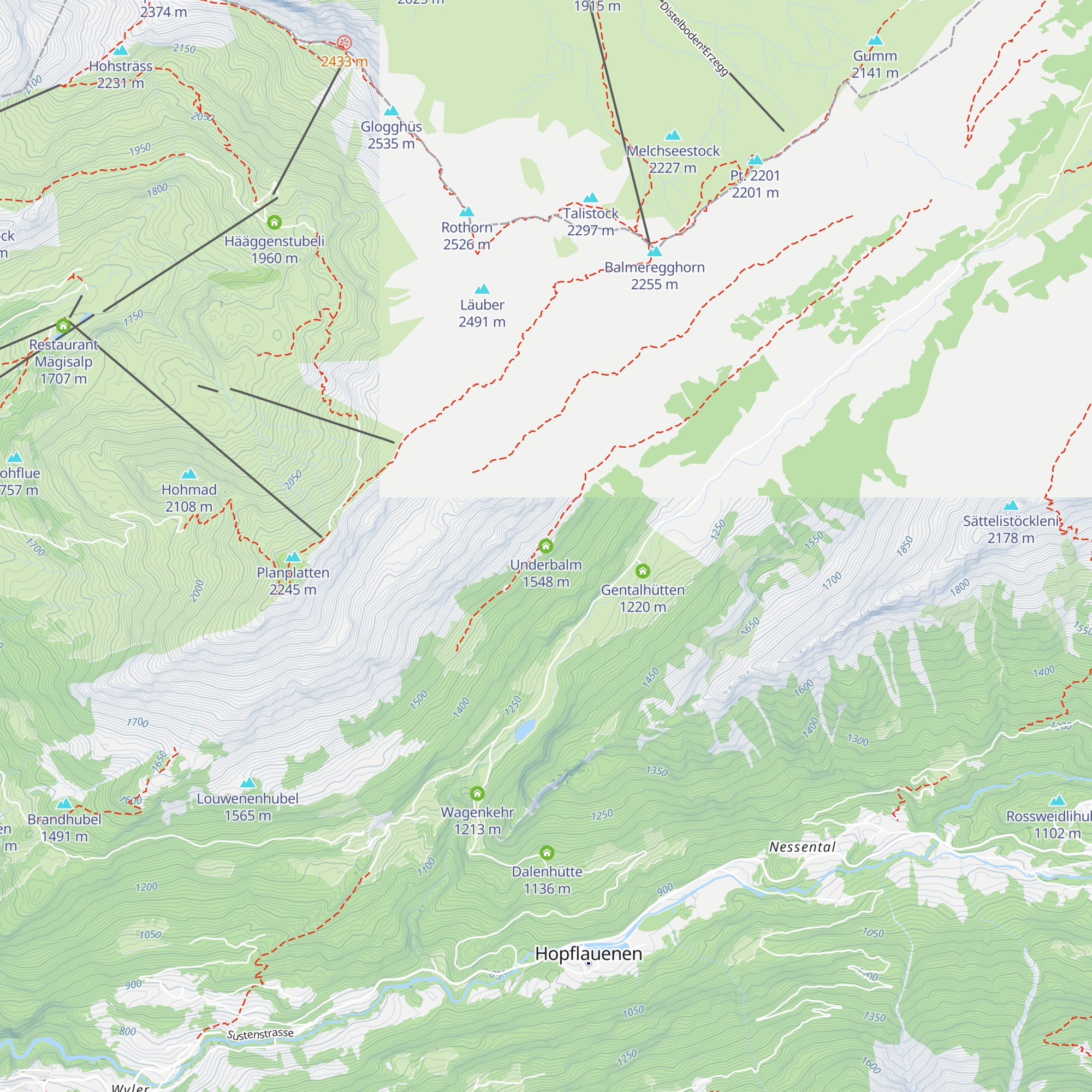 Underbalm map