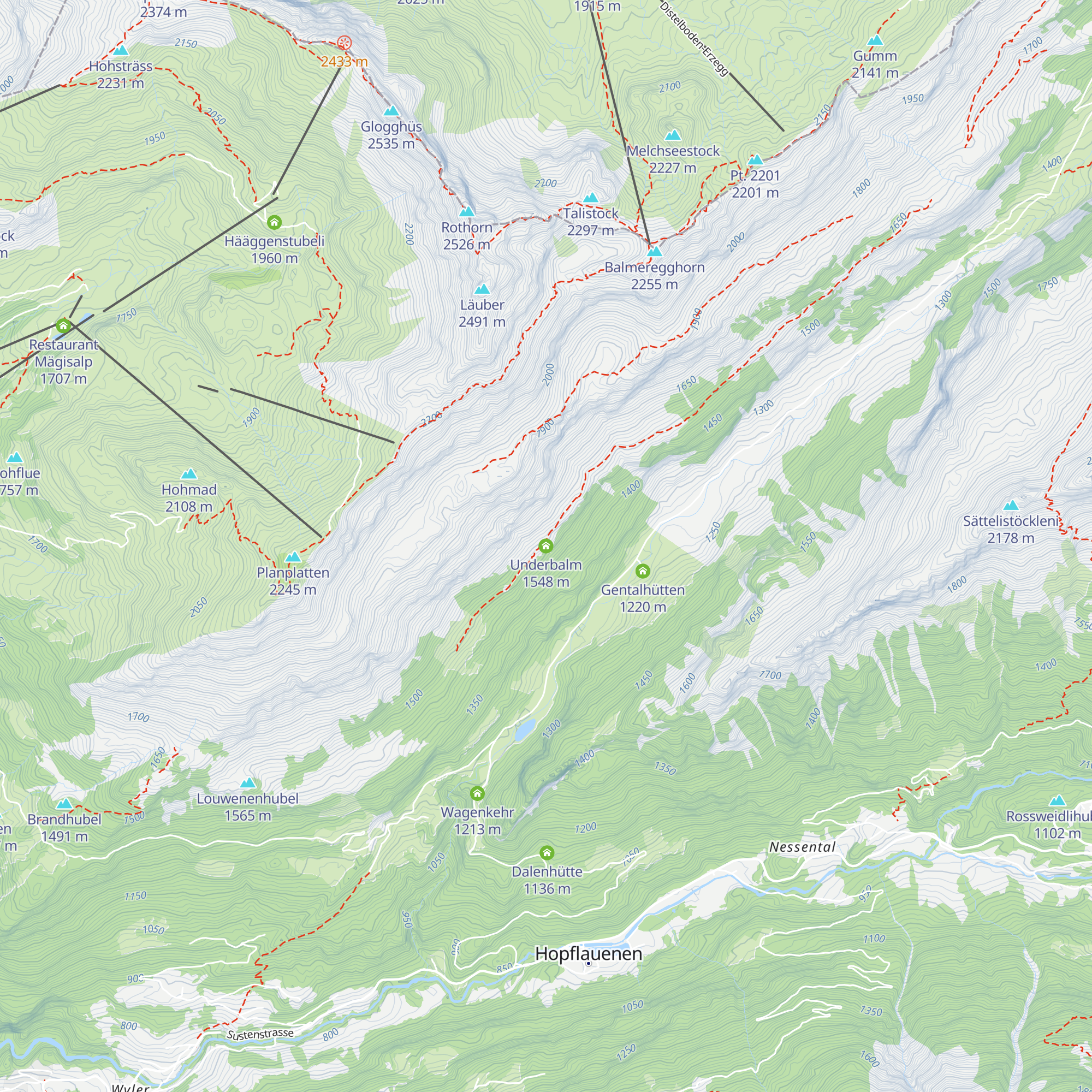 Underbalm map