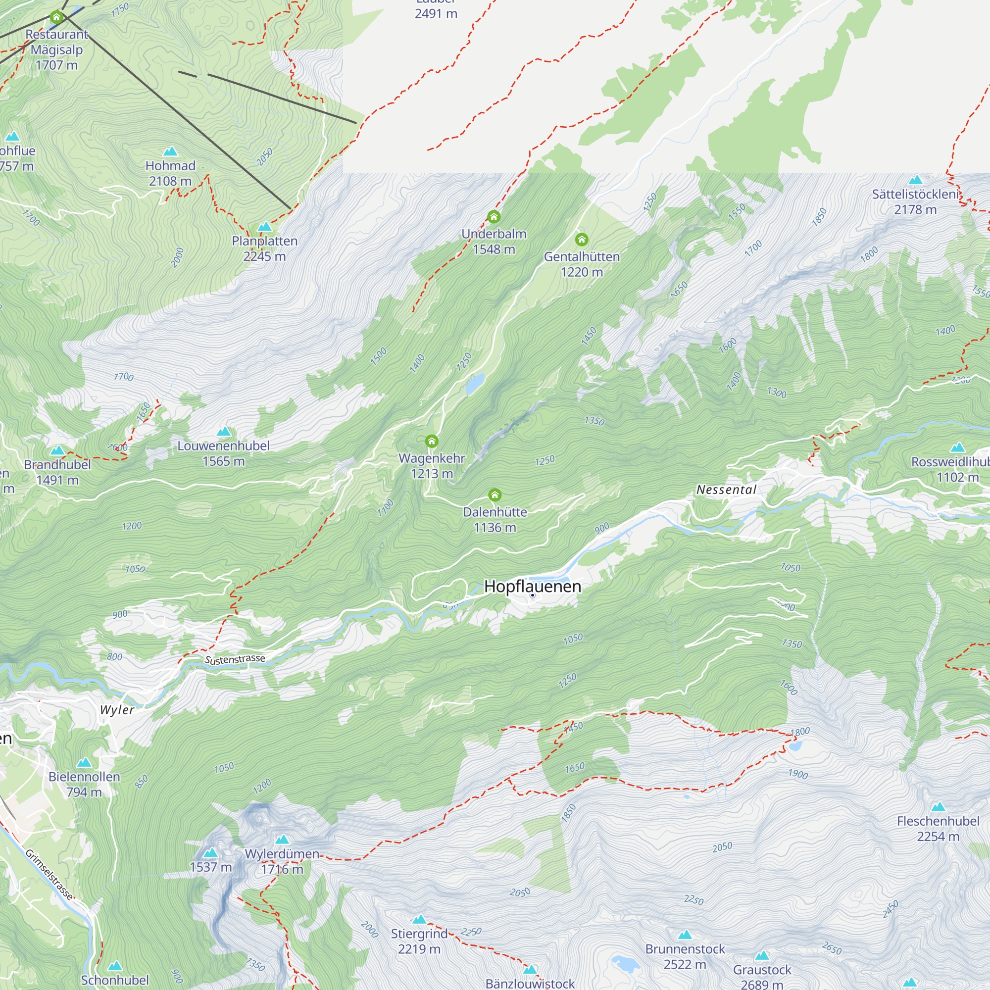 Dalenhütte map