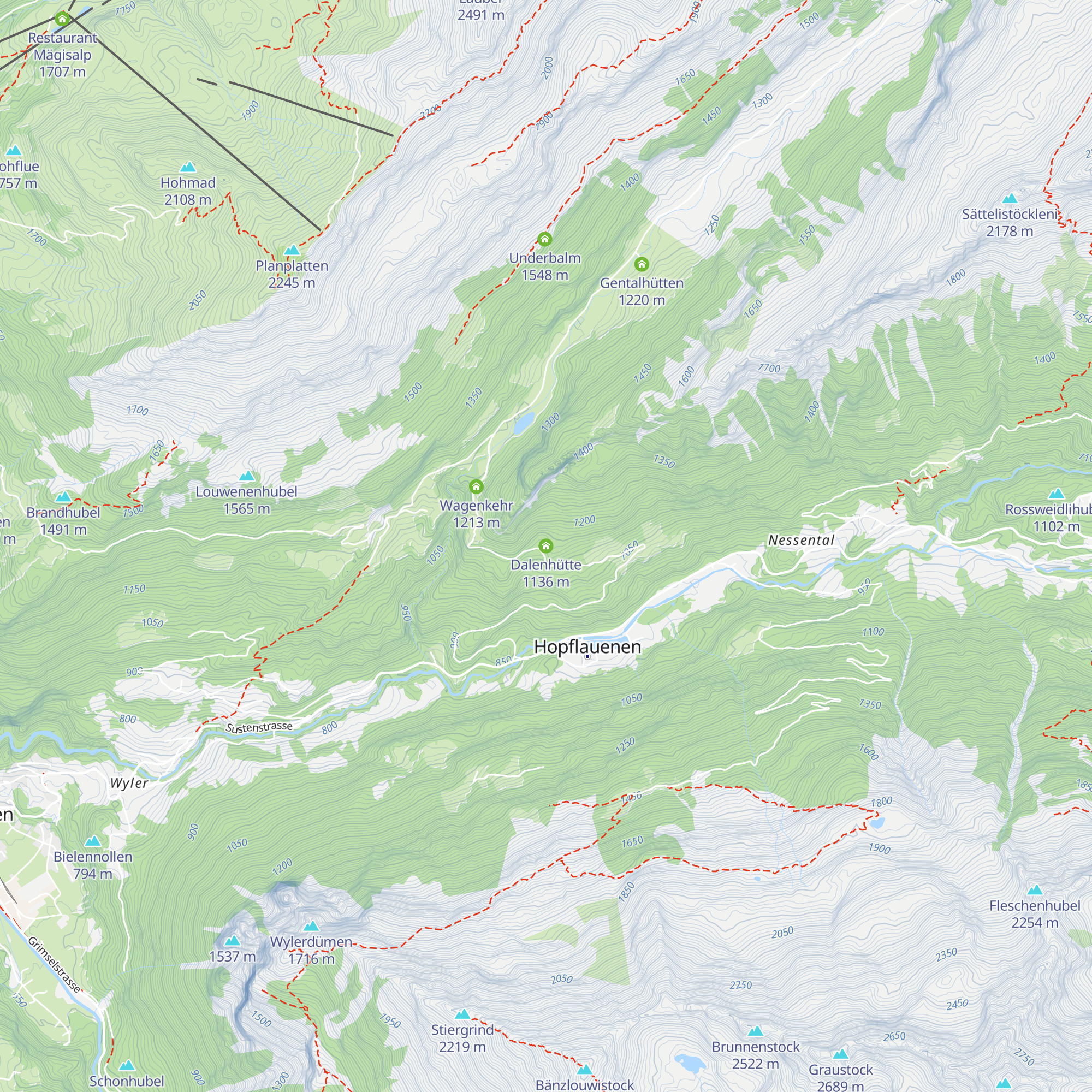 Dalenhütte map