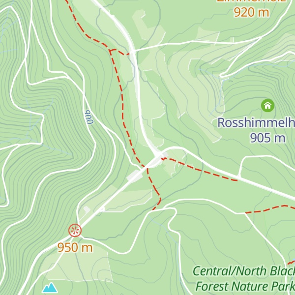 Map of Kniebis (Alexanderschanze)