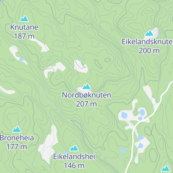Map of Nordbøknuten