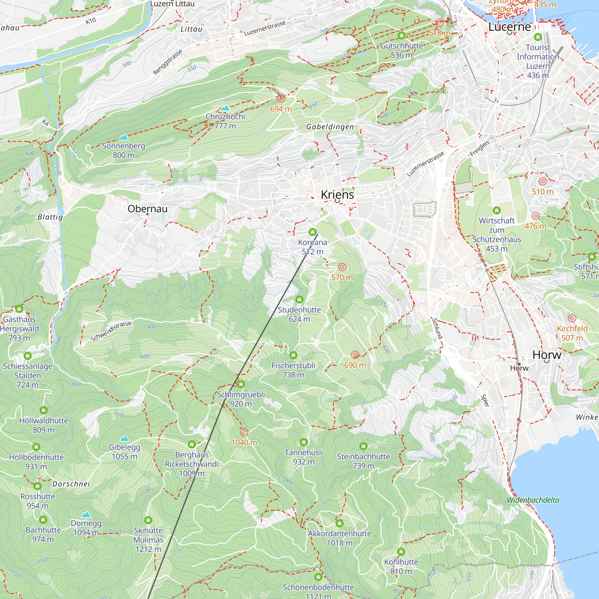 Studenhütte map