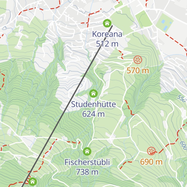 Map of Studenhütte