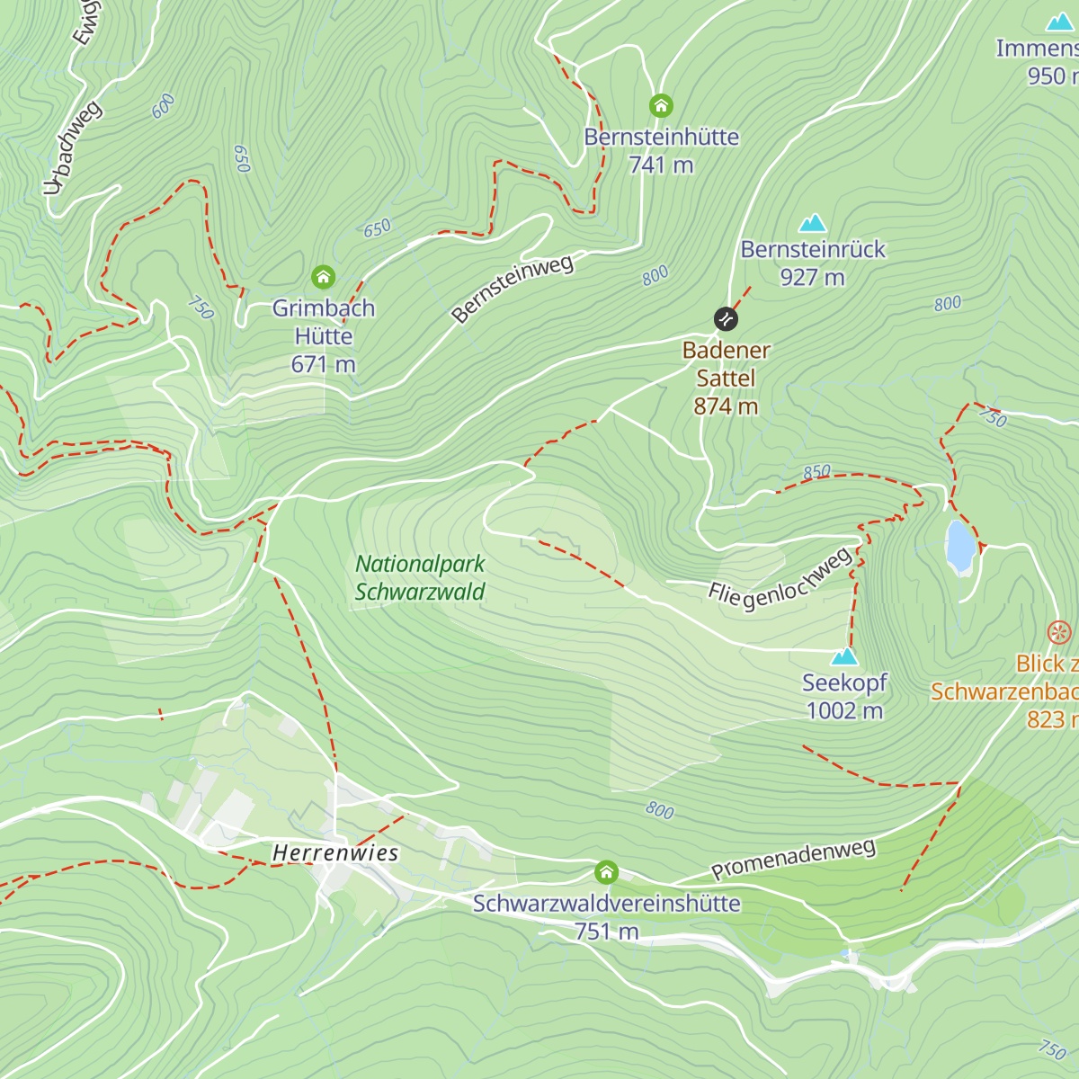 Badener-Höhe-Hütte map