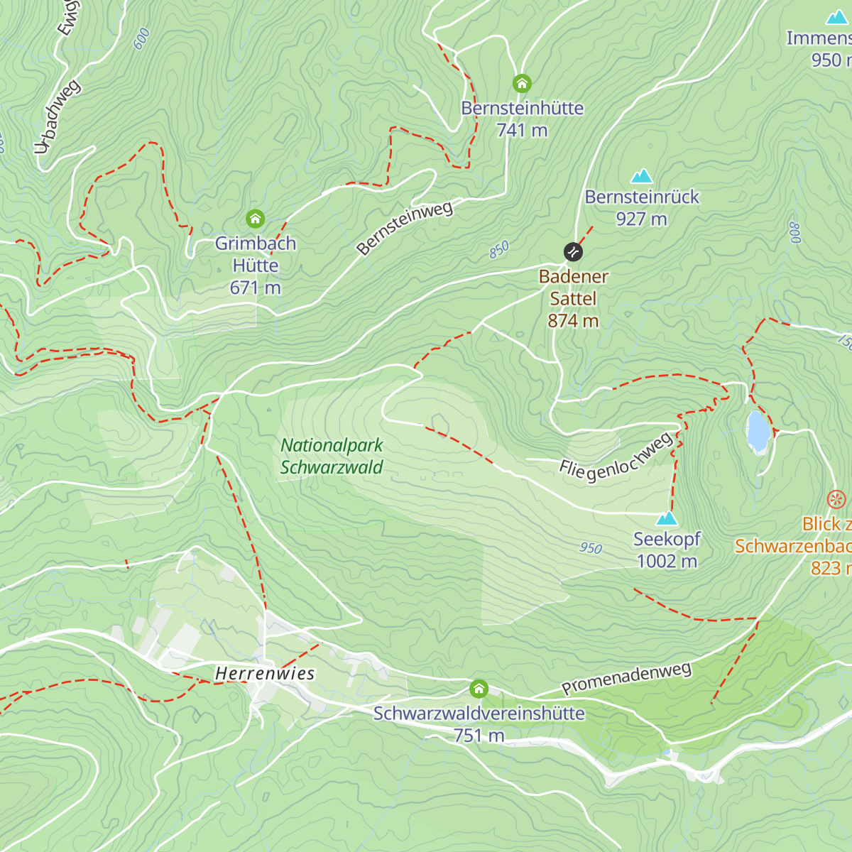 Badener-Höhe-Hütte map