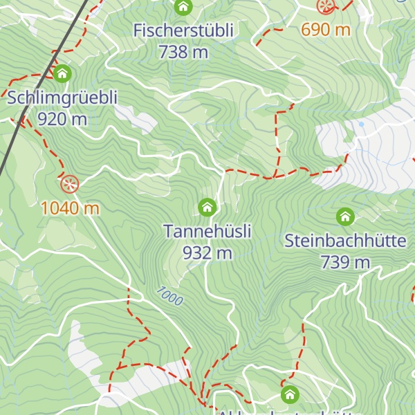 Map of Tannehüsli