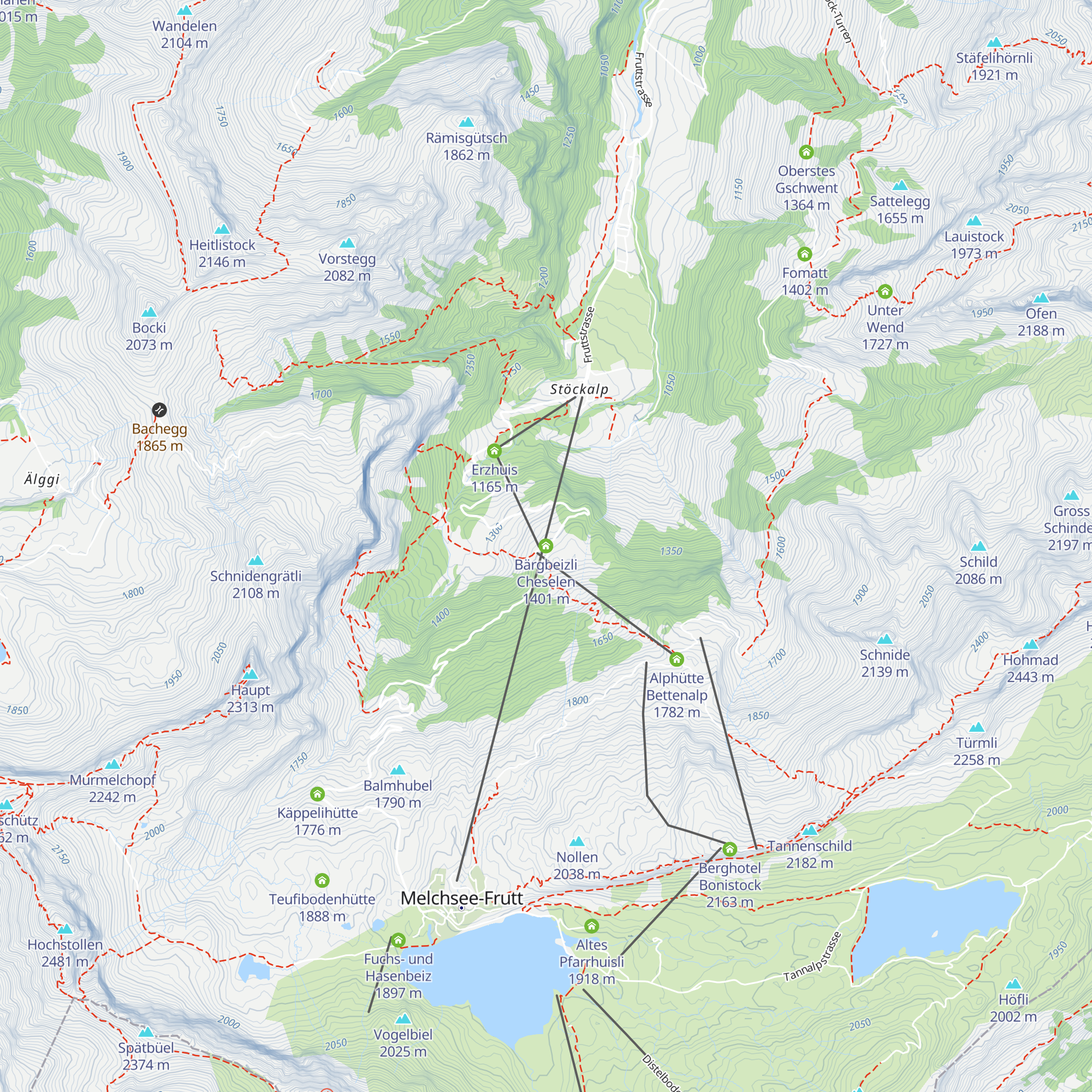 Bärgbeizli Cheselen map