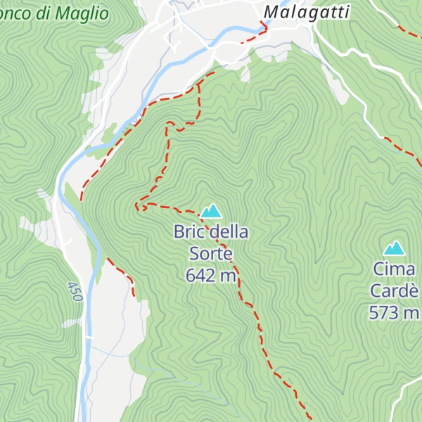 Map of Bric della Sorte